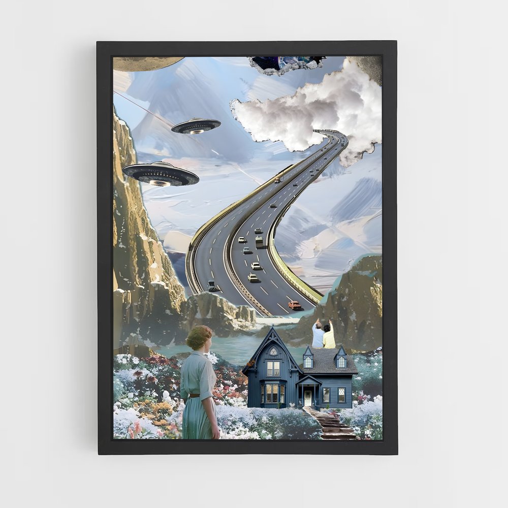 Poster L'Envol Spatial – affiche Art spatial (vue 2)